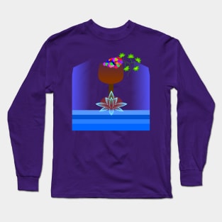 Grapes, bowl and wine Long Sleeve T-Shirt